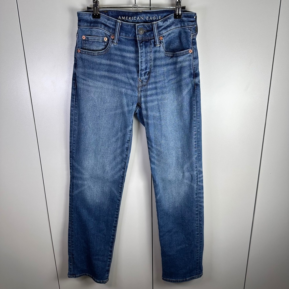 American Eagle Outfitters Airflex+ Men's Slim Fit Jeans Size 28x30 Blue‎ Wash